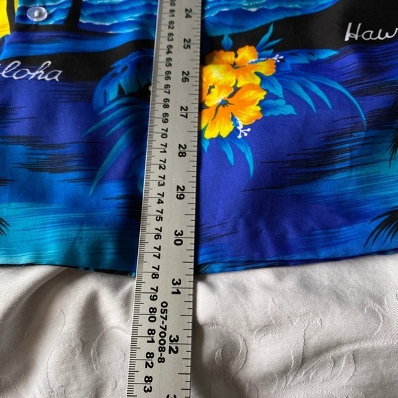 Royal Creations Vintage Aloha Shirt Hawaiian Palm Tree Sunset Surf Men's - Picture 8 of 9